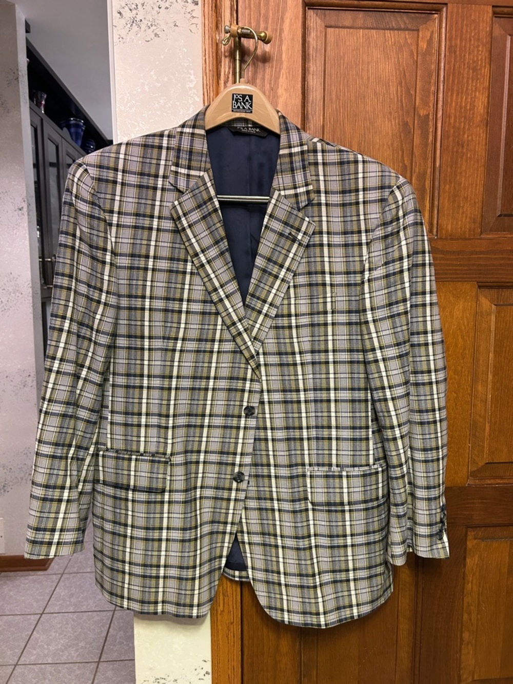 Jos A Bank Checked Sport Coat